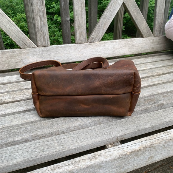 Portland Leather Mini Crossbody Tote - Picture 5 of 8